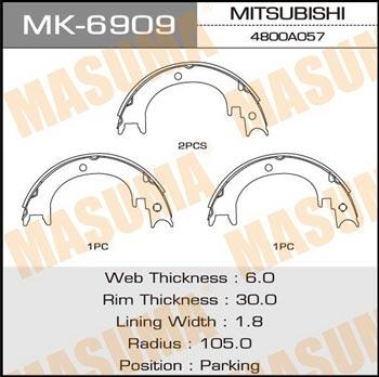 Masuma MK-6909 Brake shoe set MK6909
