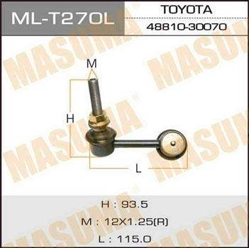 Masuma ML-T270L Rod/Strut, stabiliser MLT270L