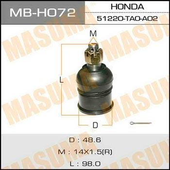 Masuma MB-H072 Ball joint MBH072