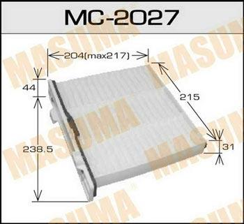 Masuma MC-2027 Filter, interior air MC2027