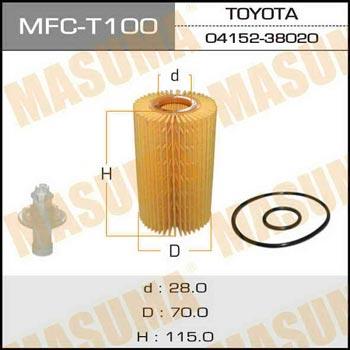 Masuma MFC-T100 Oil Filter MFCT100