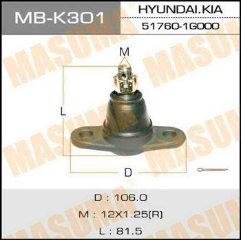 Masuma MB-K301 Ball joint MBK301