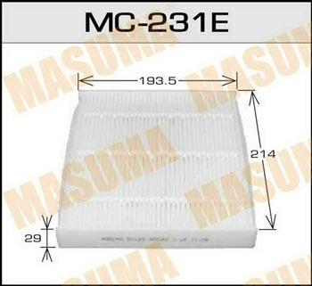 Masuma MC-231 Filter, interior air MC231