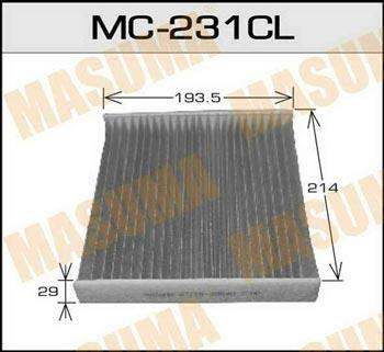 Masuma MC-231CL Filter, interior air MC231CL