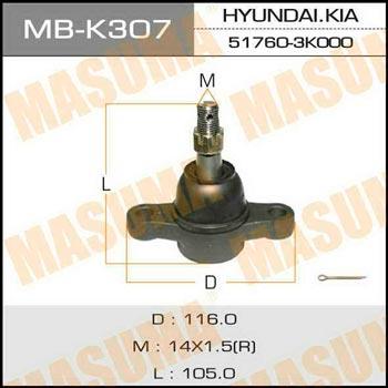 Masuma MB-K307 Ball joint MBK307