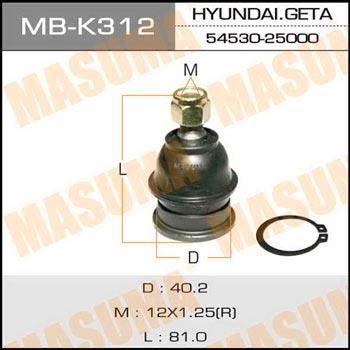 Masuma MB-K312 Ball joint MBK312