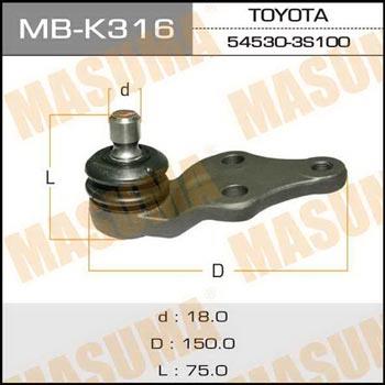 Masuma MB-K316 Ball joint MBK316