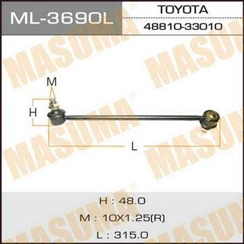 Masuma ML-3690L Rod/Strut, stabiliser ML3690L