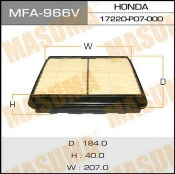 Masuma MFA-966 Air filter MFA966