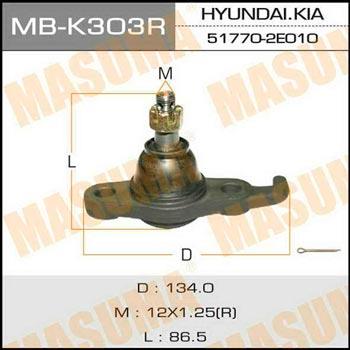 Masuma MB-K303R Ball joint MBK303R