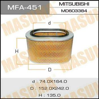 Masuma MFA-451 Air filter MFA451