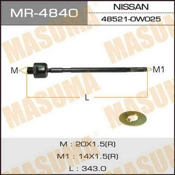 Masuma MR-4840 Inner Tie Rod MR4840