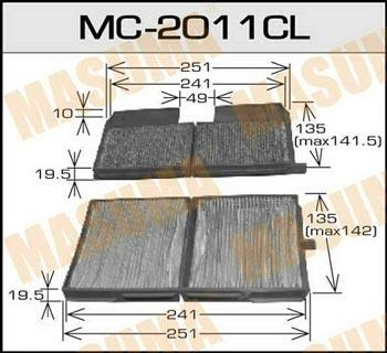 Masuma MC-2011CL Filter, interior air MC2011CL