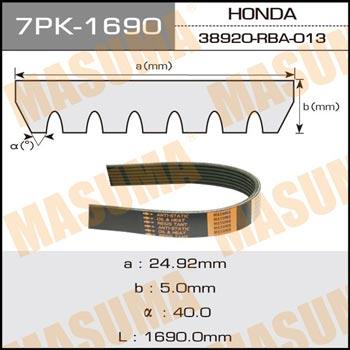 Masuma 7PK-1690 V-ribbed belt 7PK1690 7PK1690