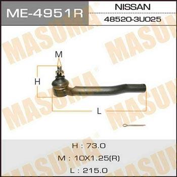 Masuma ME-4951R Tie rod end right ME4951R