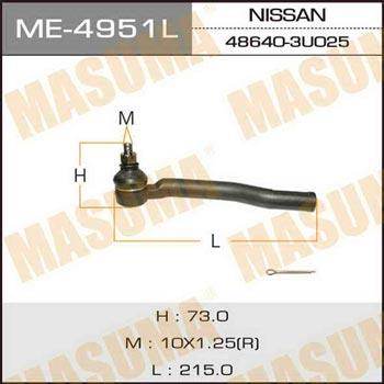 Masuma ME-4951L Tie rod end left ME4951L