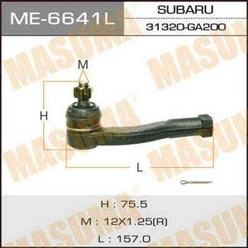 Masuma ME-6641L Tie rod end left ME6641L