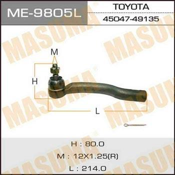 Masuma ME-9805L Tie rod end left ME9805L