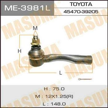 Masuma ME-3981L Tie rod end left ME3981L