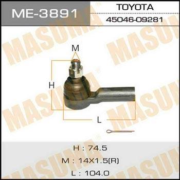 Masuma ME-3891 Tie Rod End ME3891