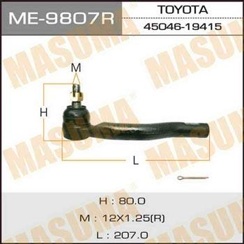 Masuma ME-9807R Tie rod end right ME9807R