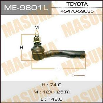 Masuma ME-9801L Tie rod end left ME9801L