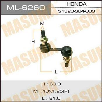 Masuma ML-6260 Rod/Strut, stabiliser ML6260
