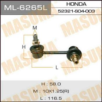 Masuma ML-6265L Rod/Strut, stabiliser ML6265L