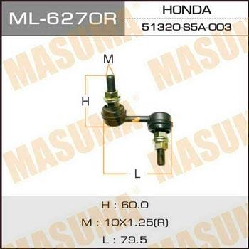 Masuma ML-6270R Rod/Strut, stabiliser ML6270R
