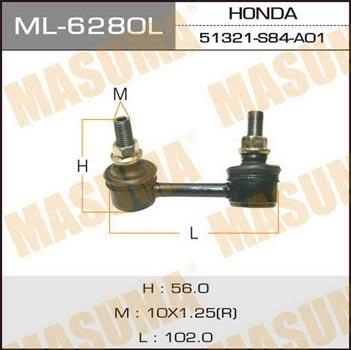 Masuma ML-6280L Rod/Strut, stabiliser ML6280L
