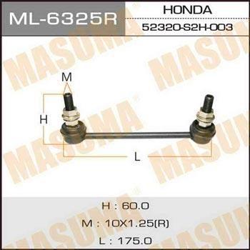 Masuma ML-6325R Stabilizer bar, rear right ML6325R