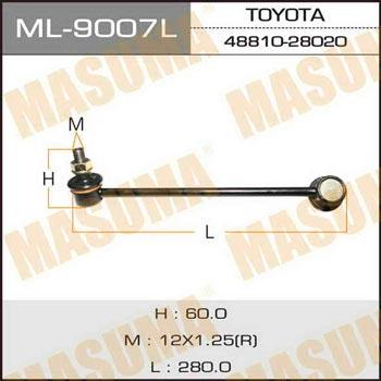 Masuma ML-9007L Front Left stabilizer bar ML9007L