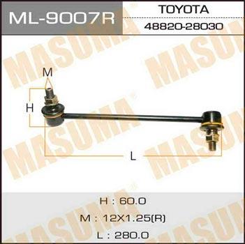 Masuma ML-9007R Front stabilizer bar, right ML9007R