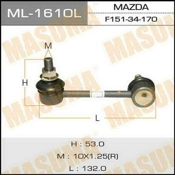 Masuma ML-1610L Rod/Strut, stabiliser ML1610L