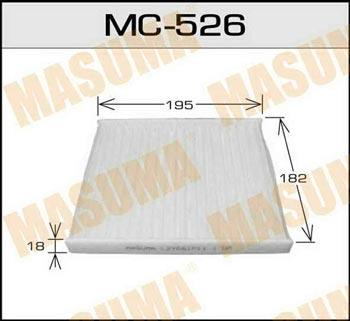 Masuma MC-526 Filter, interior air MC526