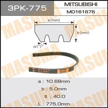 Masuma 3PK-775 V-ribbed belt 3PK775 3PK775