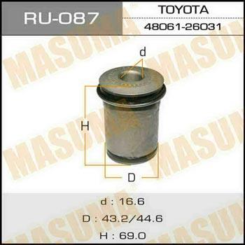 Masuma RU-087 Silent block, front lower arm RU087