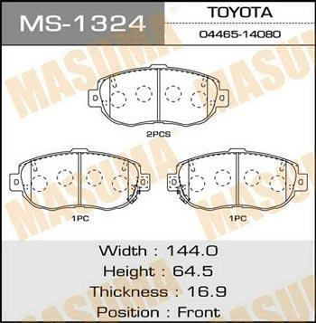 Masuma MS-1324 Brake shoe set MS1324
