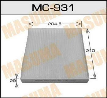 Masuma MC-931 Filter, interior air MC931