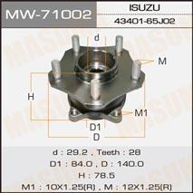 Masuma MW-71002 Wheel hub MW71002