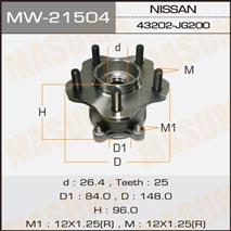Masuma MW-21504 Wheel hub with rear bearing MW21504