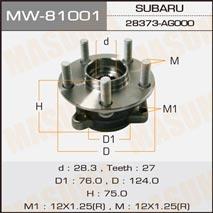 Masuma MW-81001 Wheel hub with front bearing MW81001