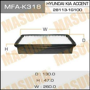 Masuma MFA-K318 Air filter MFAK318