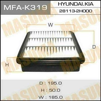 Masuma MFA-K319 Air filter MFAK319