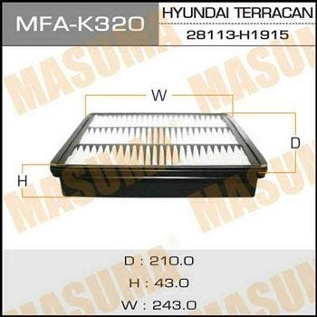 Masuma MFA-K320 Air filter MFAK320