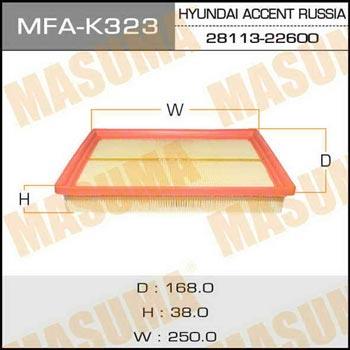 Masuma MFA-K323 Air filter MFAK323