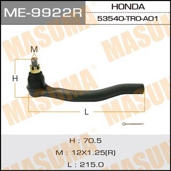 Masuma ME-9922R Tie rod end right ME9922R