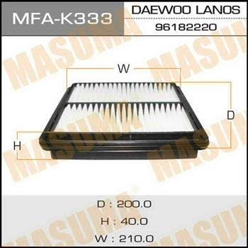 Masuma MFA-K333 Air filter MFAK333