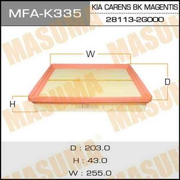 Masuma MFA-K335 Air filter MFAK335