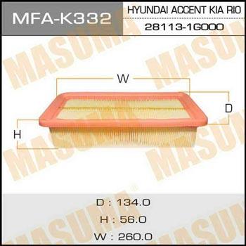 Masuma MFA-K332 Air filter MFAK332